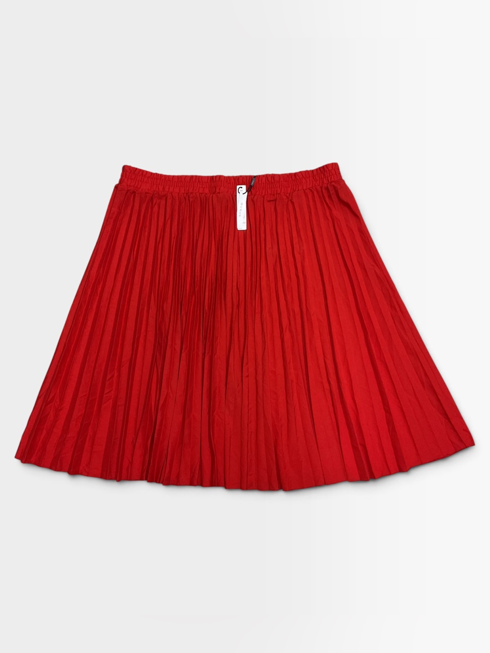 Brand New-Women’s Plus Size Tahari Red Pleated Midi Skirt